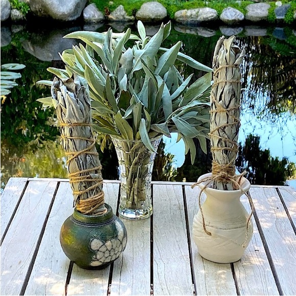 Harvest Sunshine Gift Set White Sage with Yellow Hibiscus Organic Hand C… - Picture 8 of 10